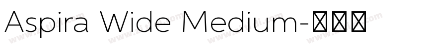 Aspira Wide Medium字体转换